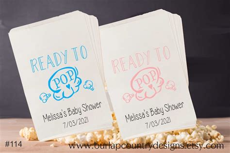 He Popped The Question Popcorn Bags Wedding Favor Bag Etsy