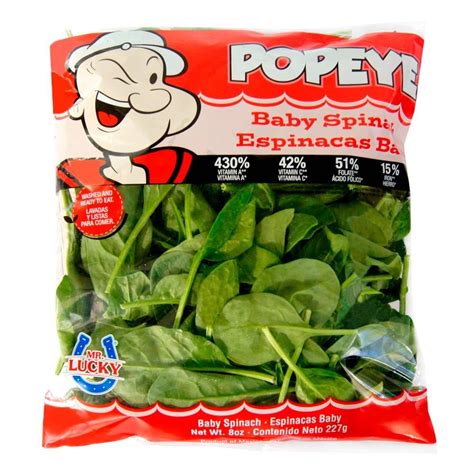 Espinaca Baby Mr Lucky Popeye 227 G Walmart