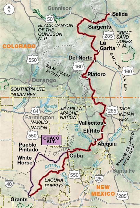 Map Of Continental Divide Through Colorado Get Map Update