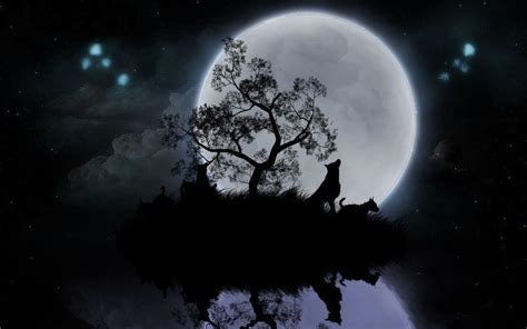 70 top moon wolf wallpapers , carefully selected images for you that start with m letter. Wolf Moon Wallpapers - Wallpaper Cave