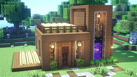 Minecraft Casa De Madera Perfecta Para Survival F Cil Y R Pido