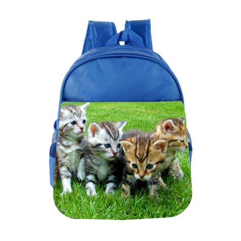 Accessory Avenue Toddler Bookbag Cat Kitty Kittens In Grass Toddler