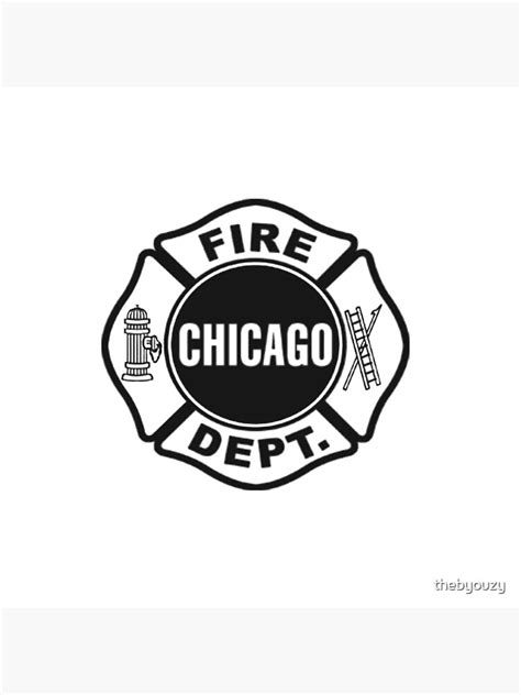 Chicago Fire Dept Black Logo Poster For Sale By Thebyouzy Redbubble
