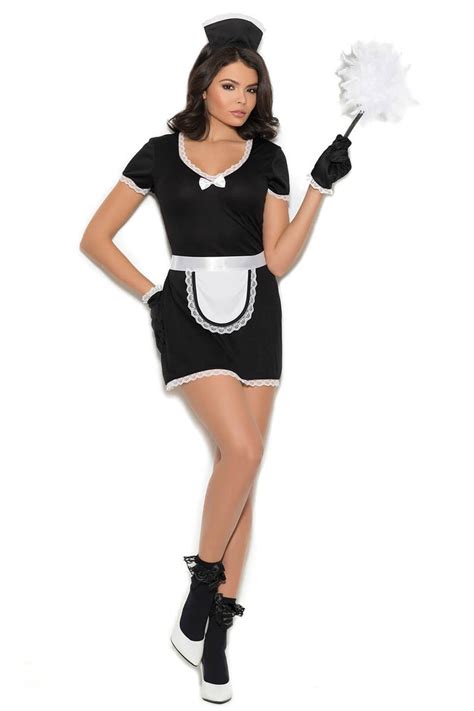 Plus Size Flirty French Maid Costume By Elegant Moments