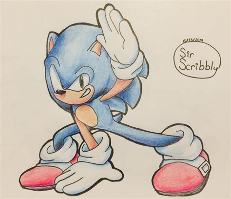 Not The Best Artist Out There But Heres A Sonic Drawing I Made R