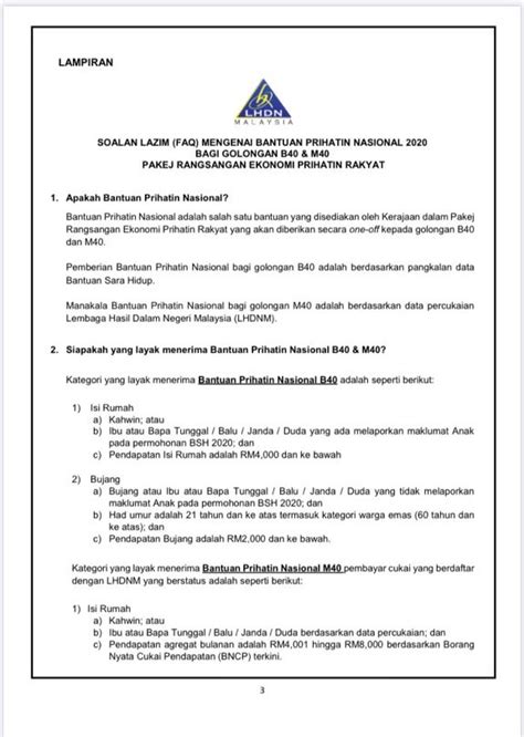 Pembayaran pinjaman bank diberi kepada golongan b40 dan peniaga kecil yang terjejas secara automatik, kata menteri kewangan, tengku datuk seri zafrul tengku abdul aziz. Cara Mohon Bantuan PRIHATIN Rakyat Bagi Golongan B40 dan ...