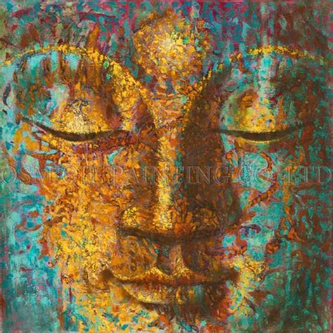 High Skills Artist Handmade Abstract Buddha Oil Painting