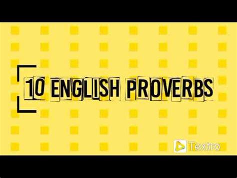 Most Useful English Proverbs You Should Learn Right Now Youtube