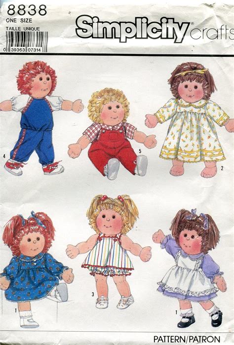 Simplicity Crafts Pattern 8838 ~wardrobe For 16 Inch And 18