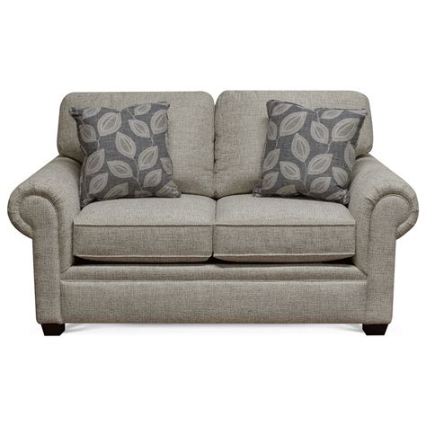 England Y Loveseat With Rolled Arms Crowley Furniture And Mattress
