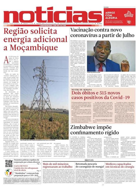 Moçambique Para Todos NotÍcias De Maputo 04012021