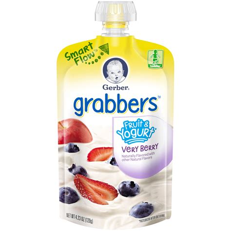 Gerber Graduates® Grabbers® Very Berry Fruit And Yogurt 423 Oz Pouch