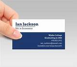 Photos of Business Student Business Cards