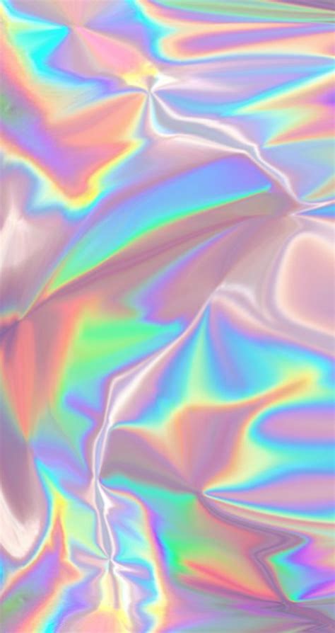 Rainbow Holographic Fractal Like Wallpaper Holographic