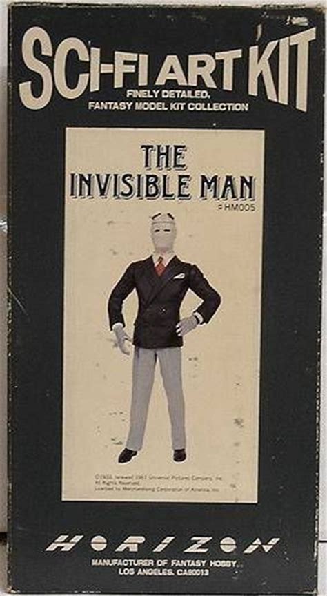 Universal Studios Monsters Horizon Vinyl Model Kit The Invisible Man