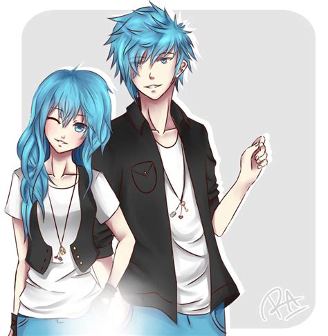 Twins By Cookiestruck On Deviantart Anime Siblings Anime Sisters