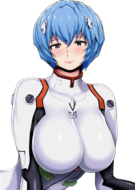 Ao Madoushi Ayanami Rei Neon Genesis Evangelion Highres 1girl Alternate Breast Size Blue