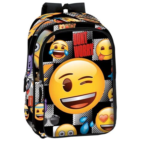 Emoji 43 Cm Sticker High End Backpack