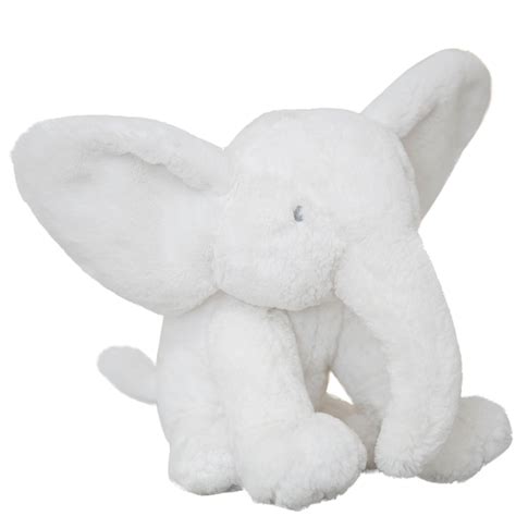 Bambino White Plush Elephant Large 31cm Widdop And Co