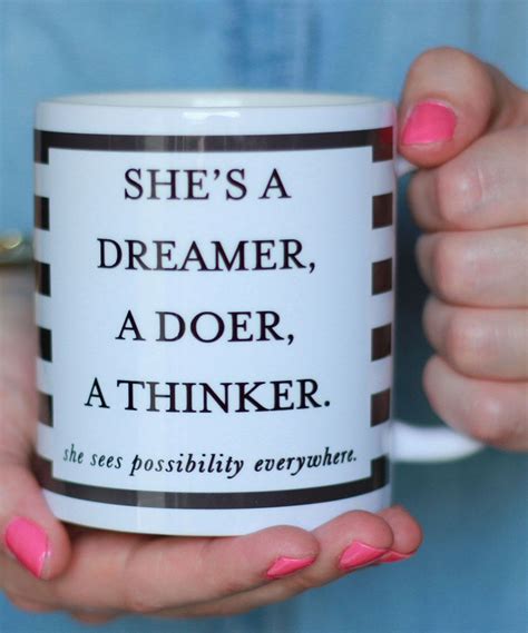 Dreamer Doer Thinker Mug Zulily Mugs The Dreamers Life Facts