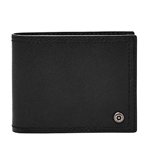 Fossil logan rfid tab wallet, brown. Fossil Relic By Leather Rfid Blocking Traveler Bifold ...