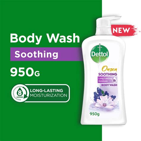 Dettol Onzen Soothing Body Wash Lavender And White Jasmine 950g 8 Hrs Long Lasting Lazada