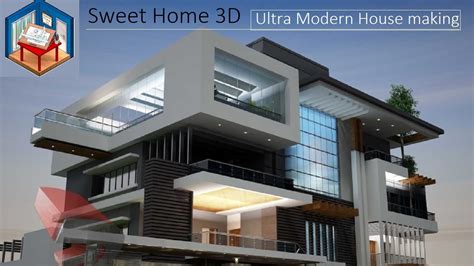 Creating a room is as simple as dragging a pair of lines on a plain because the. Ultra Modern House Designing in Sweet Home 3D - YouTube