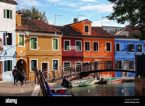 The Island Of Burano Burano Is One Of The Islands Of Venice Famous