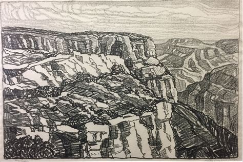 Birger Sandzen Glimpse of the Grand Canyon 1918 - Mid-America Fine Arts