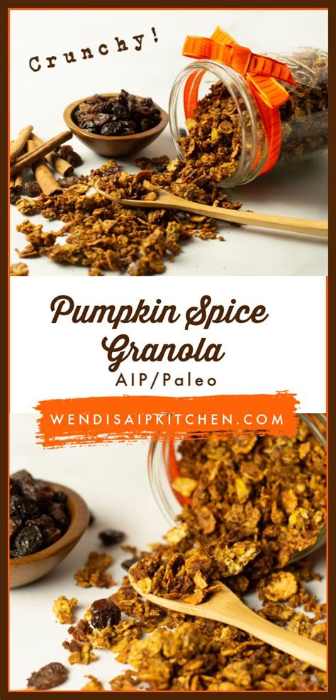 Replace the coconut flakes with an additional 1 cup of sliced tigernuts. Pumpkin Spice Granola (AIP/Paleo) | Recipe | Pumpkin spice ...