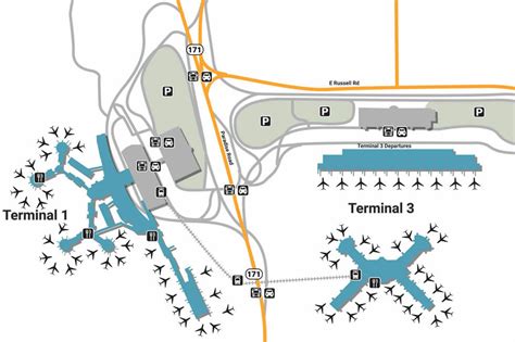 Mccarran Airport Terminal 3 Map Map Of The World