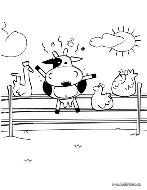 Crazy Cow Coloring Pages