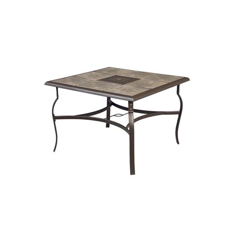 Hampton Bay Belleville 40 In Square Patio Dining Table Fts80581 The