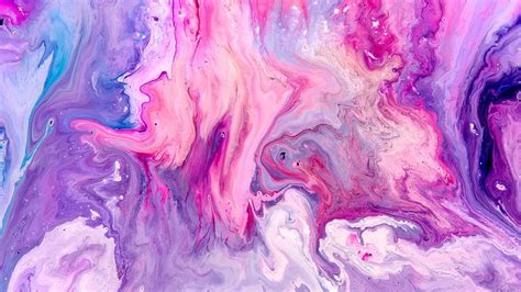 Wallpaper Id Stain Art Artwork Acrylic Paint Texture Colorful Violet Painting