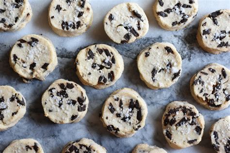 Salted Butter Chocolate Chunk Shortbread Cookies Baste Cut Fold