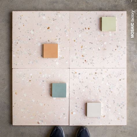 Airy Light Pink Terrazzo Tiles From Mosaic Factory The Marble 5
