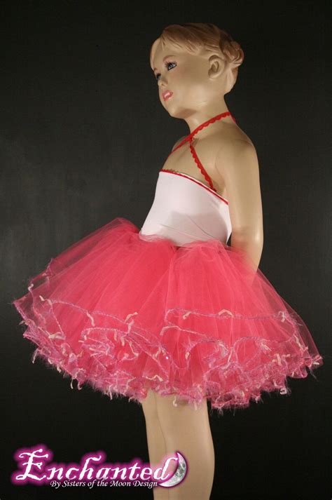 Pretty In Pink Trimmed Dance Tutu Skirt Child 2t 6t Extra Etsy