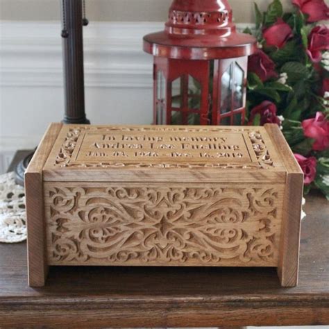Personalized Wooden Urn For Human Ashes Wooden Memorial Box Etsy Wooden Urn Cremation Boxes