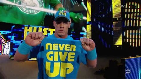 Wwe News John Cena Explains His Never Give Up Catchphrase