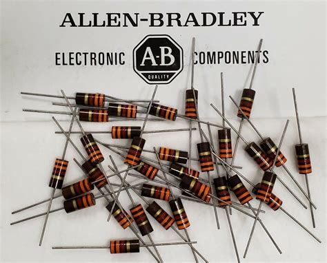 Allen Bradley And Ohmite Carbon Composite Resistors 1 Watt And 2 Watt