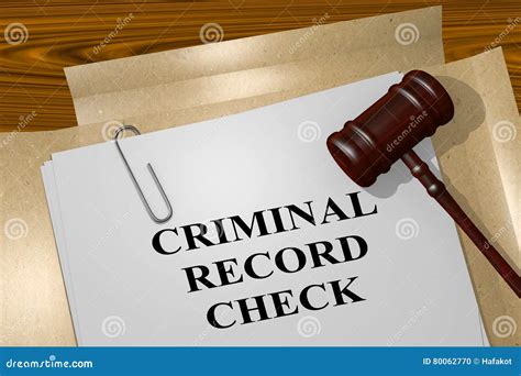 Criminal Record Check Concept Stock Illustration Illustration Of Jury