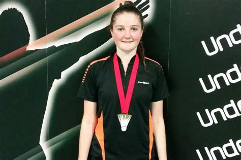 Huddersfields Newest National Badminton Champion Hannah Boden Aiming