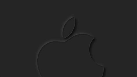 Download Black Apple Logo 1360 X 768 Wallpaper
