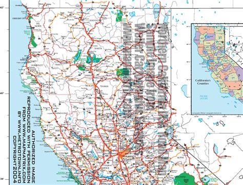 Road Map Of Southern Oregon And Northern California Printable Maps