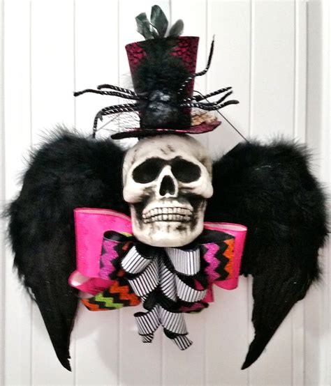 Halloween Wreath Scary Halloween Halloween Skull Halloween | Etsy | Halloween wreath, Halloween ...