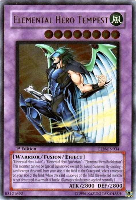 Yu Gi Oh Elemental Energy Single Elemental Hero Tempest Ultra Rare Da Card World