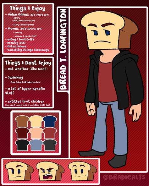 A Character Reference Sheet By Bradicalts On Newgrounds