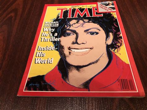 Time Magazine March 19 1984 Michael Jackson Andy Warhol Cover No Label
