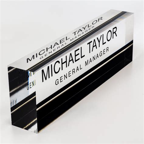 Personalized Name Plate For Desk Custom Office Decor Nameplate Sign