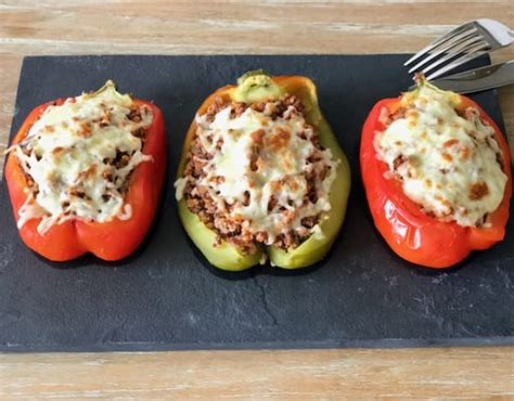 Bell Peppers Stuffed With Ground Beef And Quinoa Ekilu Recipe